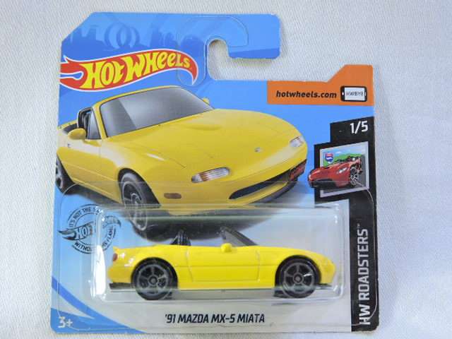 Hot Wheels MAZDA MX-5 MIATA Cabriolet ( Yellow )