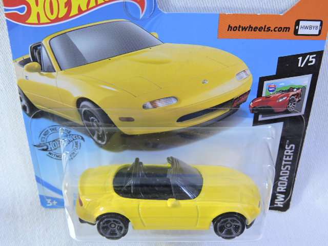 Hot Wheels MAZDA MX-5 MIATA Cabriolet ( Yellow )