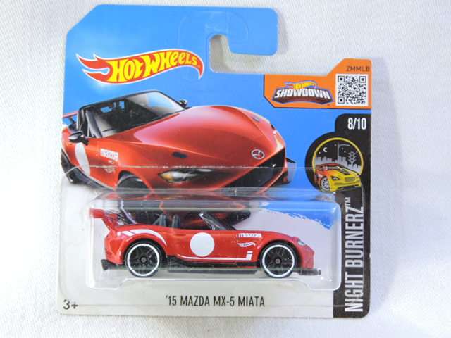 Hot Wheels MAZDA MX-5 MIATA Cabriolet ( Red white dot )
