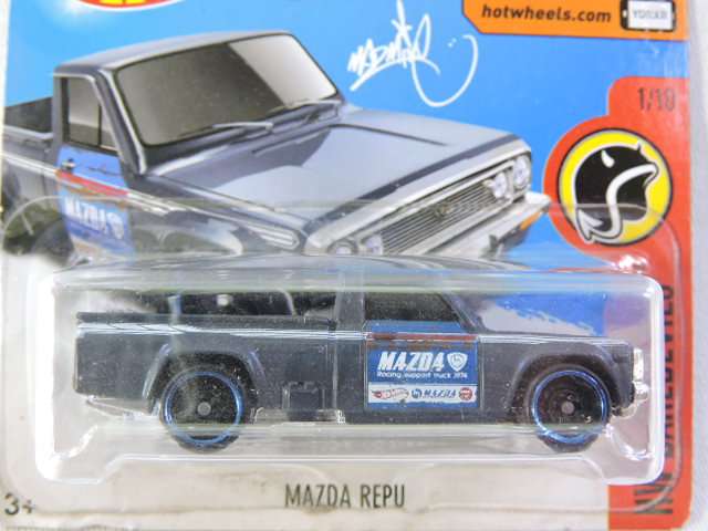 Hot Wheels MAZDA REPU Bakkie ( Mad Mike Gun metal Grey )