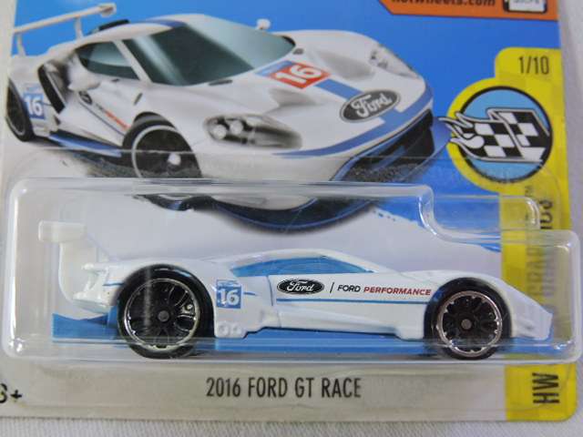 Hot Wheels FORD GT RACE ( White #16 )