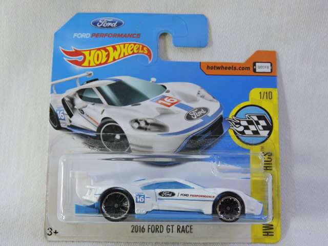 Hot Wheels FORD GT RACE ( White #16 )