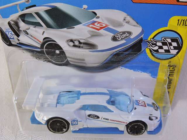 Hot Wheels FORD GT RACE ( White #16 )