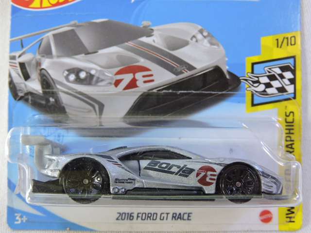 Hot Wheels FORD GT RACE ( Silver  )