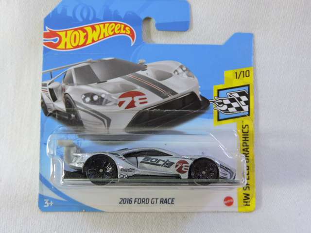 Hot Wheels FORD GT RACE ( Silver  )