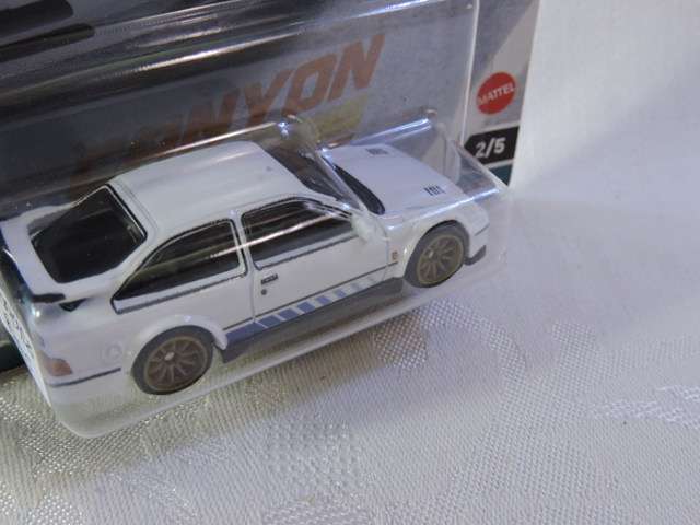 Hot Wheels FORD SIERRA COSWORTH ( White ) Long Card  Car Culture Premium