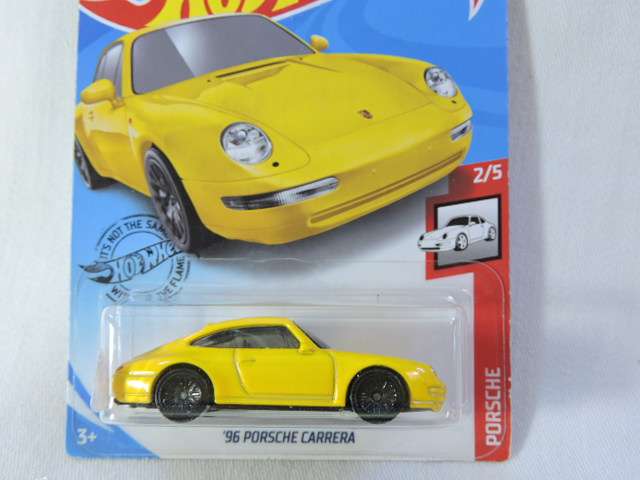 Hot Wheels PORSCHE Carrera ( Yellow ) Long Card