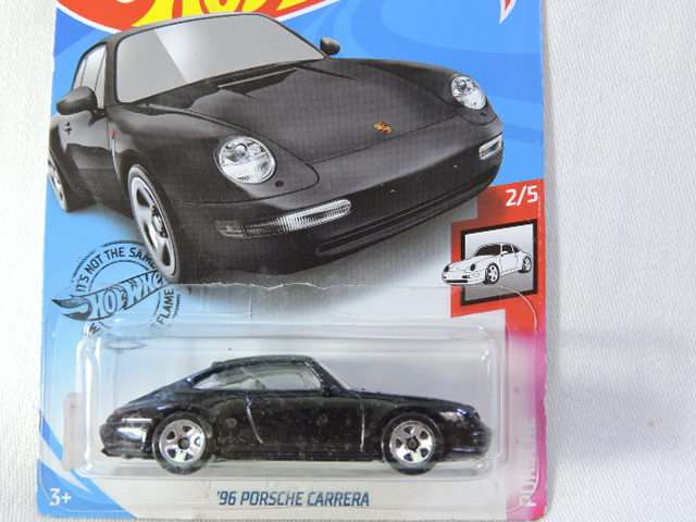 Hot Wheels PORSCHE Carrera ( Black ) Long Card