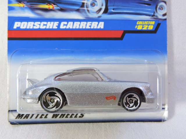 Hot Wheels PORSCHE Carrera ( Silver. Full Metal ) Vintage 1997 Long Card