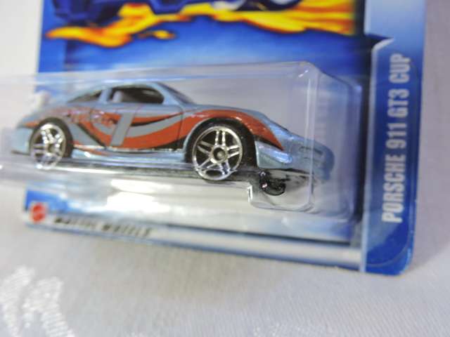 Hot Wheels PORSCHE 911 GT3 CUP ( Blue #1 ) Long Card