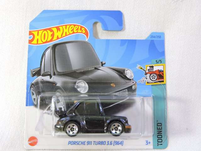 Hot Wheels PORSCHE 911 Turbo 3.6 [964]  ( Black ) Tooned