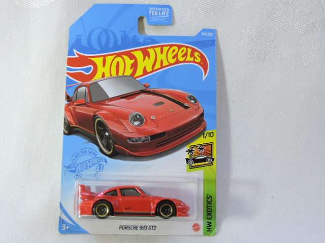 Hot Wheels PORSCHE 993 GT2 ( Red ) Long Card