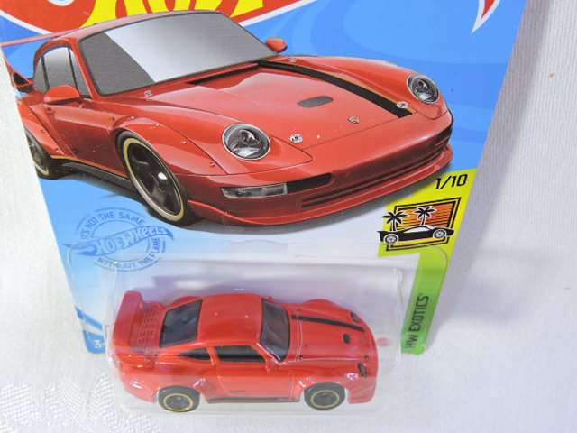Hot Wheels PORSCHE 993 GT2 ( Red ) Long Card