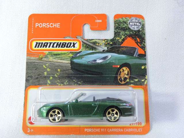 Matchbox PORSCHE 911 Carrera Cabriolet ( Green ) Like Hot Wheels