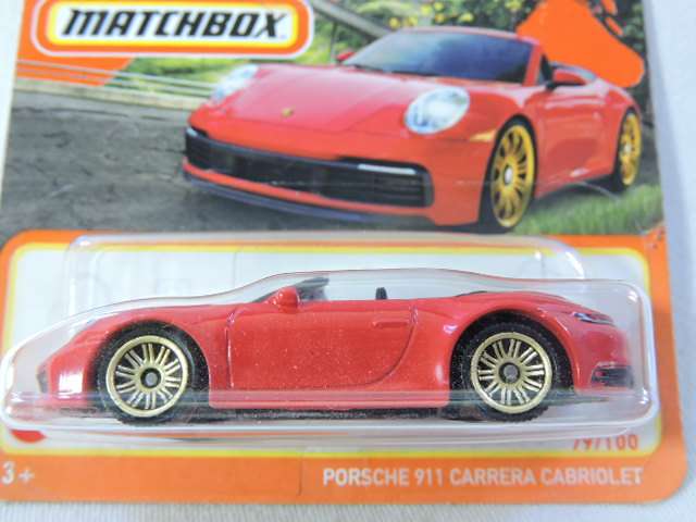Matchbox PORSCHE 911 Carrera Cabriolet ( Red ) Like Hot Wheels