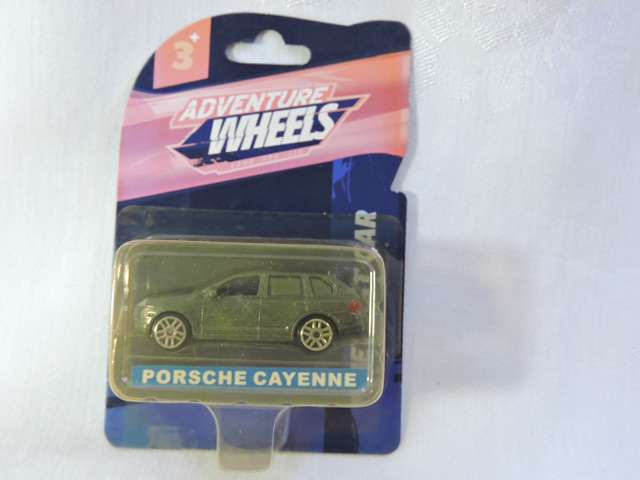 Adventure Wheels PORSCHE Cayenne ( Dark Silver/Grey )  Like Hot Wheels