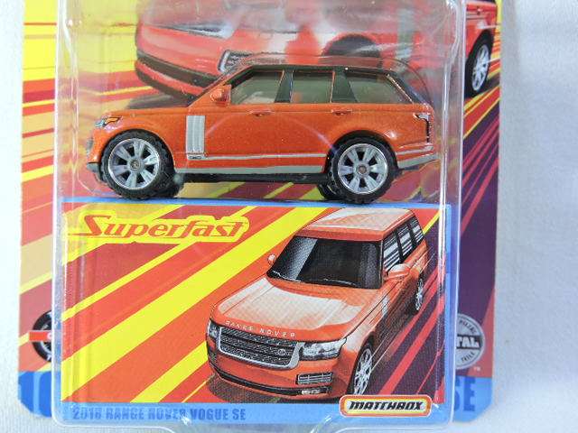 Matchbox RANGE ROVER VOGUE SE Mint in Box  ( Orange ) Like Land Rover  Like Hot Wheels