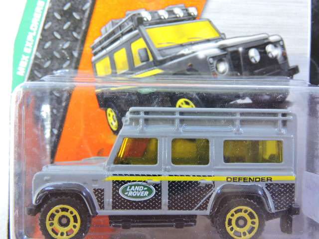 Matchbox Land Rover Defender 110 ( Grey with yellow windows ) like Hot Wheels