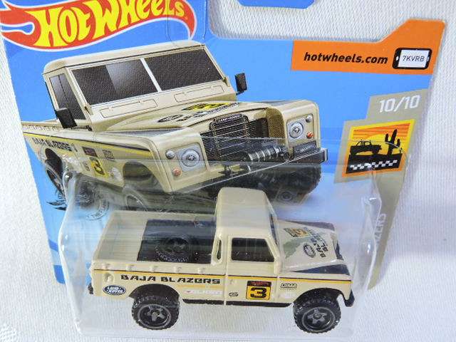 Hot Wheels Land Rover Series 111 Pickup Bakkie ( Beige #3 )