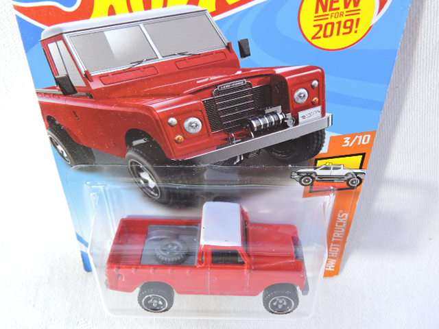 Hot Wheels Land Rover Series 111 Pickup Bakkie ( Red ) Long Card