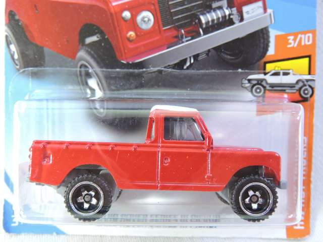 Hot Wheels Land Rover Series 111 Pickup Bakkie ( Red ) Long Card
