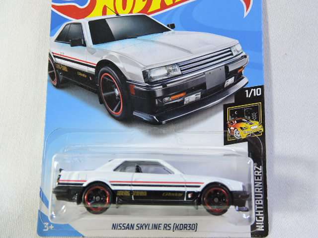 Hot Wheels NISSAN SKYLINE RS [KDR30] ( White/Black ) Long Card Like DATSUN