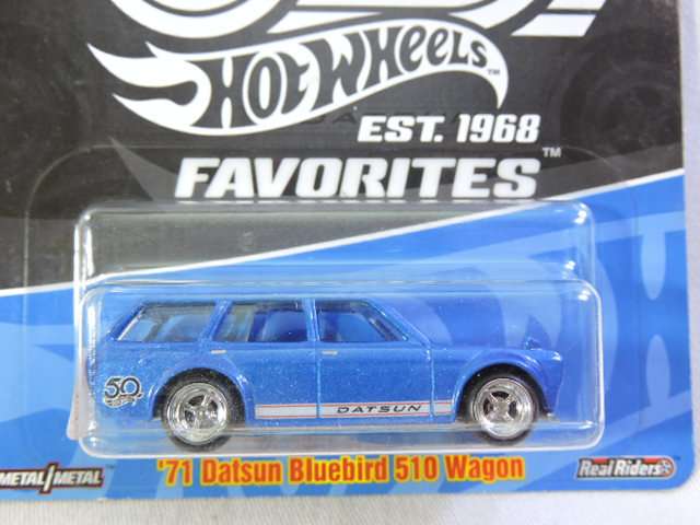 Hot Wheels DATSUN BLUEBIRD 510 Wagon ( 50th Anniversary Blue ) Like Nissan Long Card