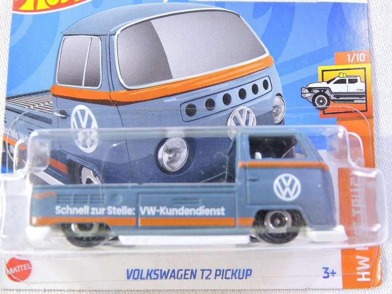Hot Wheels VW VOLKSWAGEN T2 Pickup Kombi Bakkie ( Grey )