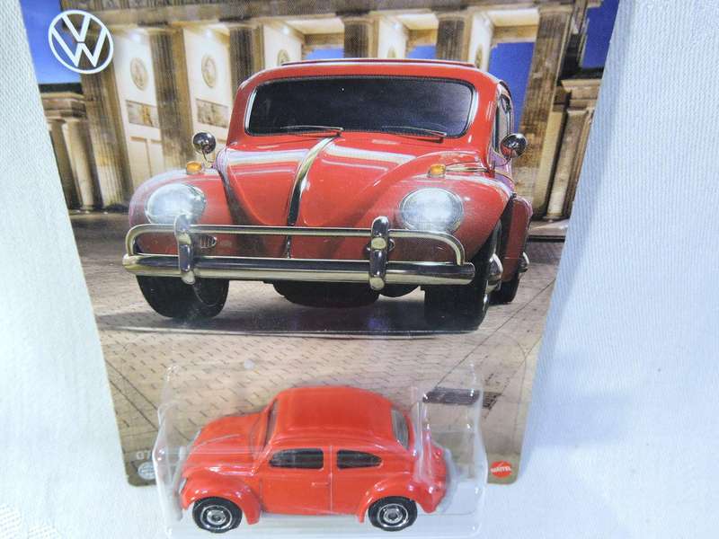 Matchbox VW VOLKSWAGEN BEETLE  ( Germany 7/12 Red ) Like Hot Wheels Long Card