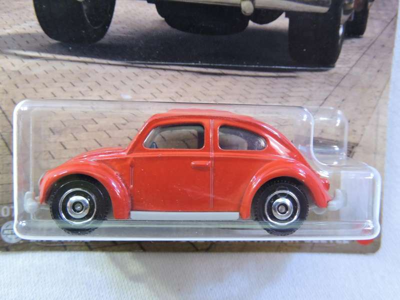 Matchbox VW VOLKSWAGEN BEETLE  ( Germany 7/12 Red ) Like Hot Wheels Long Card