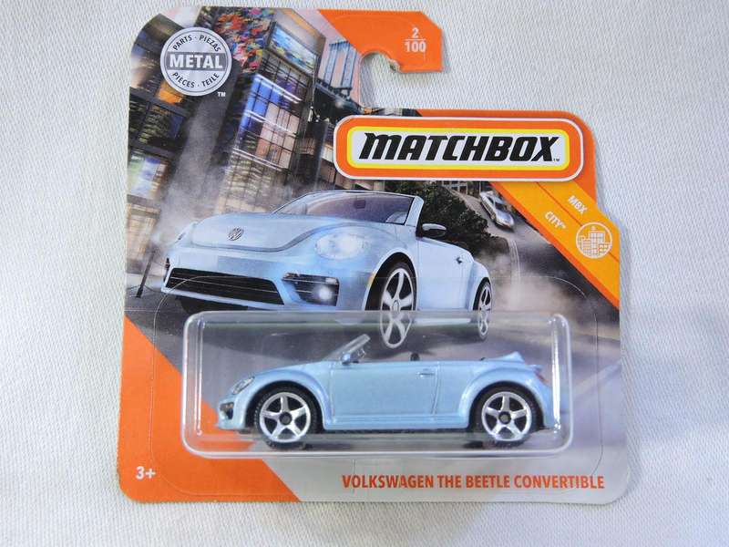 Matchbox VW VOLKSWAGEN BEETLE  Convertible ( New Beetle Blue ) Like Hot Wheels
