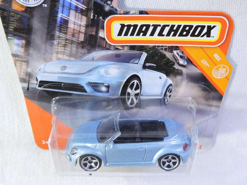 Matchbox VW VOLKSWAGEN BEETLE  Convertible ( New Beetle Blue ) Like Hot Wheels
