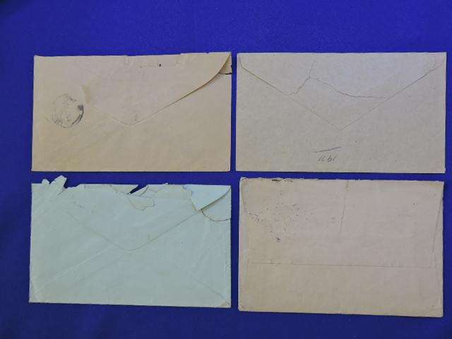 Postal history Stamped envelopes x4