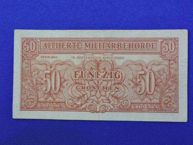 Austria Fifty Groschen Bank Note  1944 Circulated  Austrian