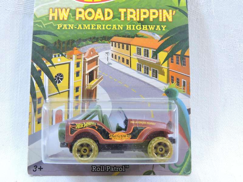 Hot Wheels Road Trippin Jeep ( Bronze Roll Patrol ) Like Willys Jeep  Long Card