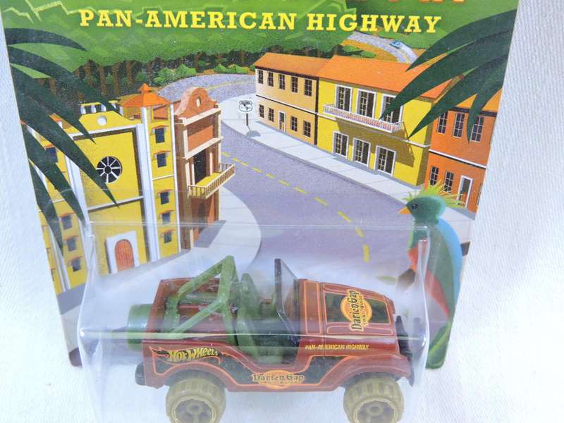 Hot Wheels Road Trippin Jeep ( Bronze Roll Patrol ) Like Willys Jeep  Long Card
