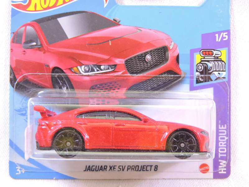 Hot Wheels JAGUAR XE 5V Project 8 ( Red )
