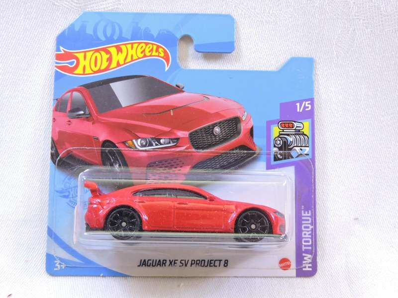Hot Wheels JAGUAR XE 5V Project 8 ( Red )
