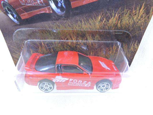 Hot Wheels NISSAN 180 sx Type x ( Red FORZA ) Long card  Like Datsun