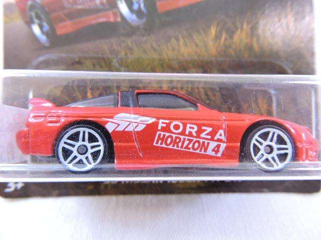 Hot Wheels NISSAN 180 sx Type x ( Red FORZA ) Long card  Like Datsun