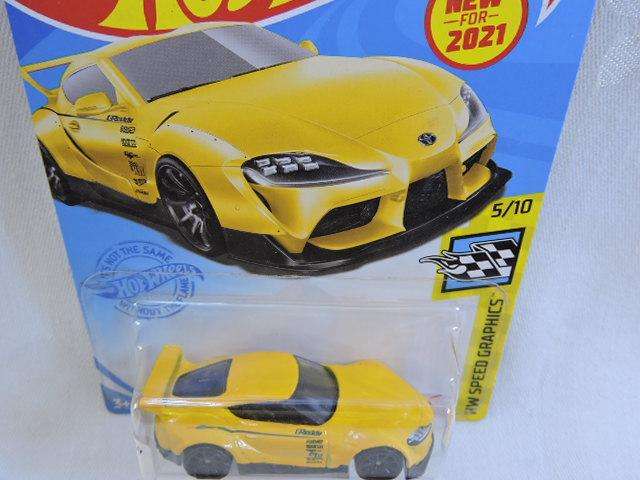 Hot Wheels TOYOTA GR Supra ( Yellow ) Long card