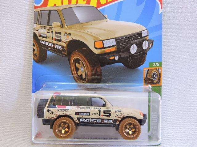 Hot Wheels TOYOTA Land Cruiser 80 ( Beige ) Long card