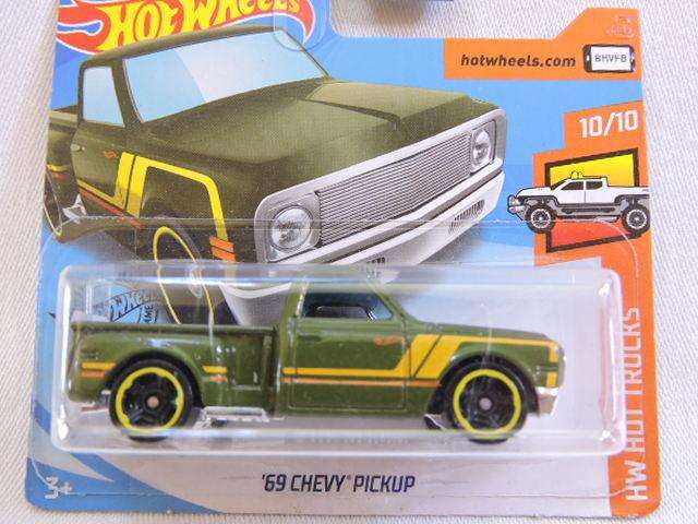 Hot wheels Chevy Chevrolet C10 Pick up Bakkie ( Green yellow stripe )