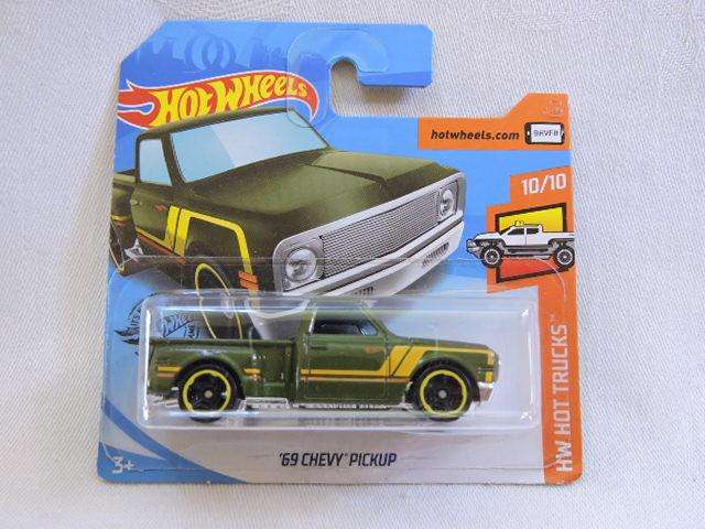Hot wheels Chevy Chevrolet C10 Pick up Bakkie ( Green yellow stripe )