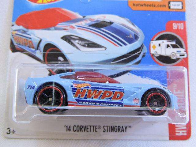 Hot wheels Chevy Chevrolet Corvette Stingray ( Blue HWPD )