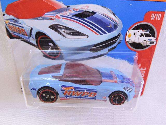 Hot wheels Chevy Chevrolet Corvette Stingray ( Blue HWPD )