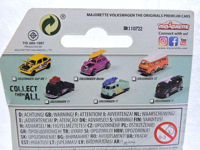 Majorette VOLKSWAGEN VW Beetle ( Pink with Surf Board ) like Hot Wheels