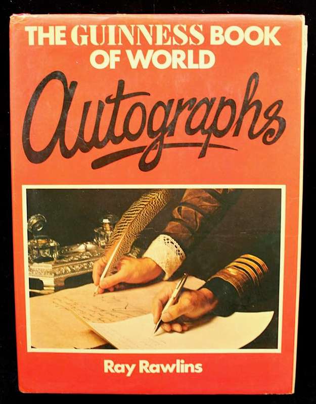 THE GUINNESS BOOK OF WORLD AUTOGRAPHS - RAY RAWLINS