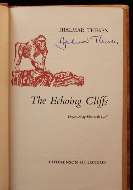 THE ECHOING CLIFFS - HJALMAR THESEN (1963) - SIGNED