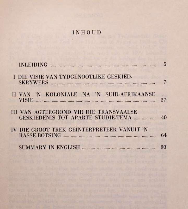 DIE BEELD VAN DIE GROOT TREK IN DIE SUID-AFRIKAANSE GESKIEDSKRYWING 1843-1899 - F.A. VAN JAARSVELD